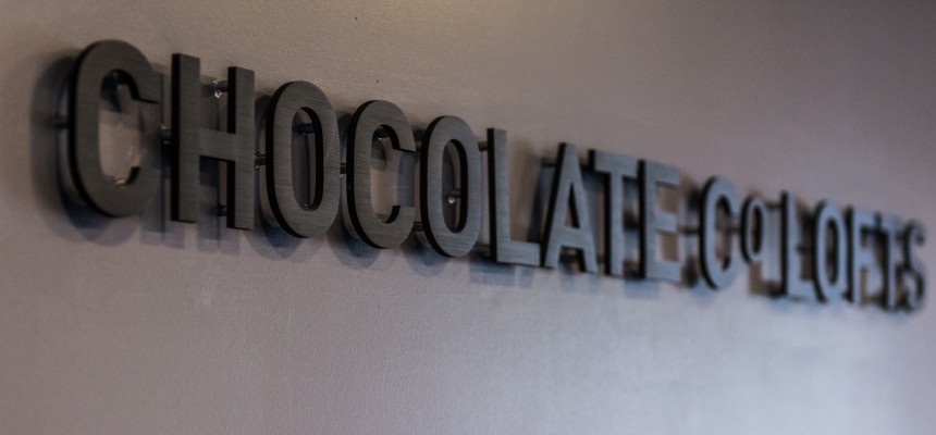 Chocolate Co Lofts Lobby Sign